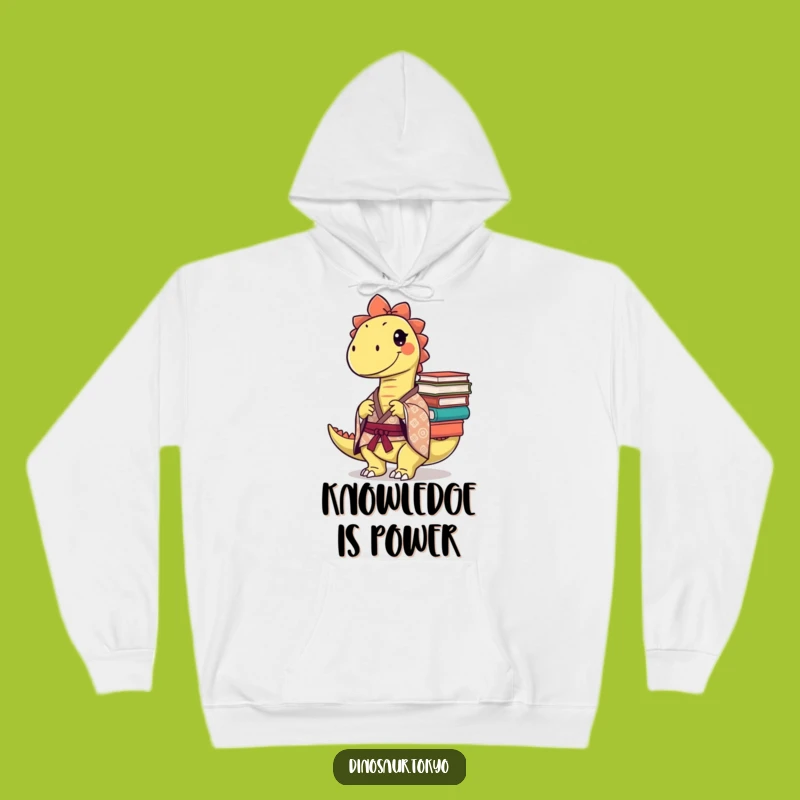 Cozy Funny Mischievous Dino Hoodie: Intellectual Comfort with a Humorous Edge