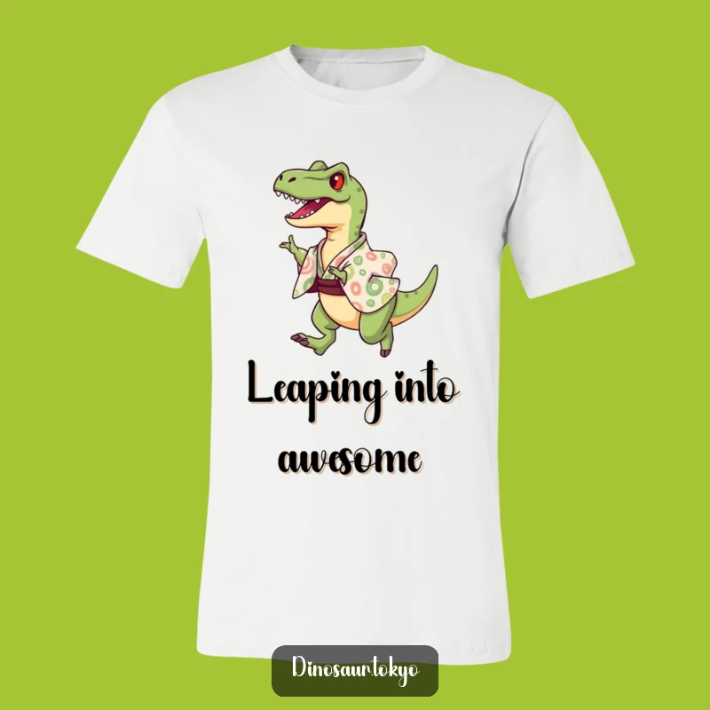 Funny Velociraptor Kimono T-Shirt - Leap into Style with Dino Humor