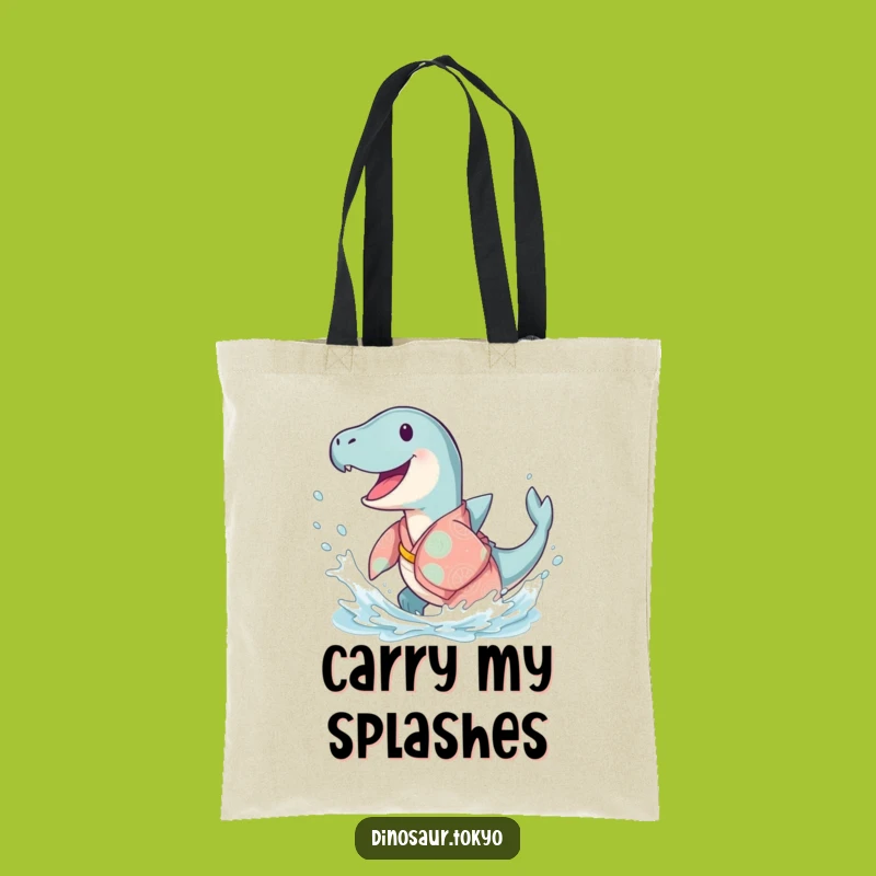 Funny Ichthyosaurus Kimono Tote Bag: Carry Joyful Splash Everywhere